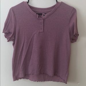 Pink button up t-shirt